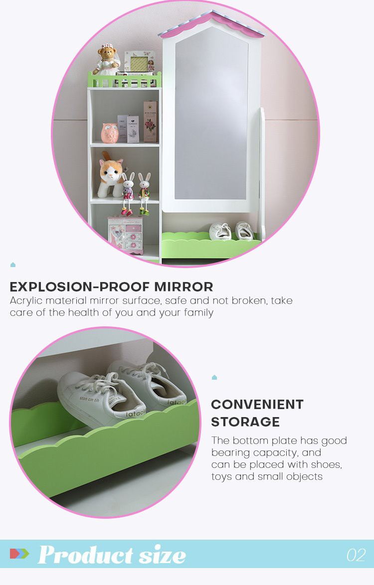 White Three tiers Kids Wardrobe (10) White Three tiers Kids Wardrobe (10)