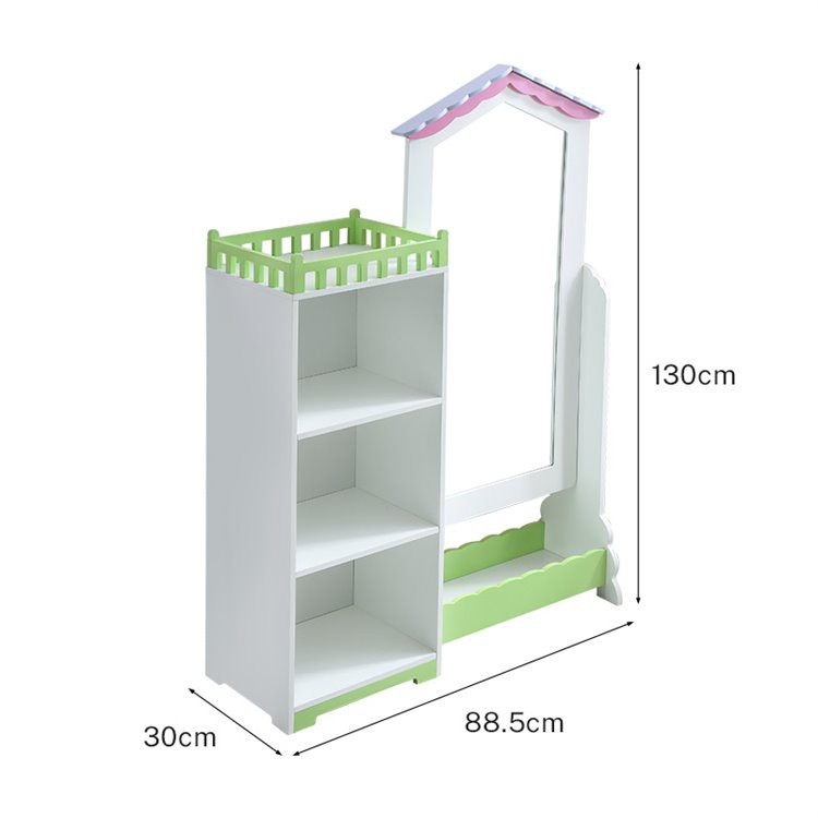 White Three tiers Kids Wardrobe (4) White Three tiers Kids Wardrobe (4)